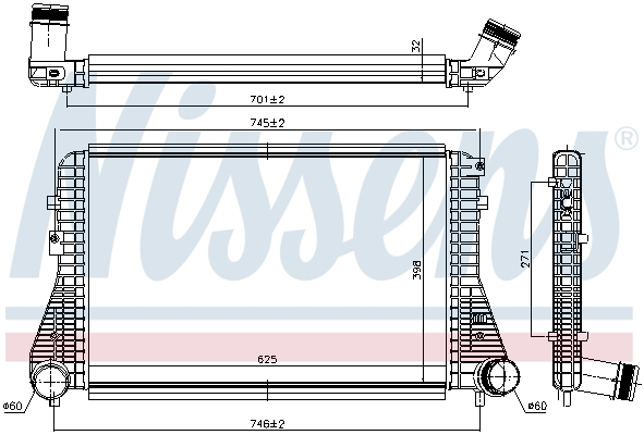 Interkoeler Nissens 96234