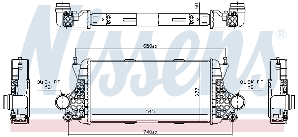 Nissens Interkoeler 96332