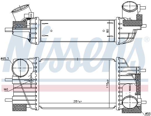 Nissens Interkoeler 96360