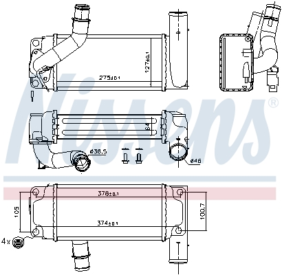 Nissens Interkoeler 96429