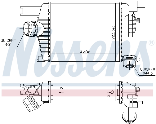Nissens Interkoeler 96479