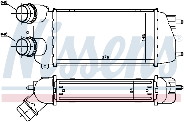 Nissens Interkoeler 96495