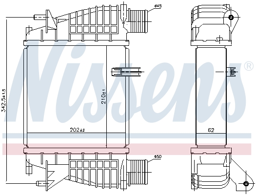 Nissens Interkoeler 96645
