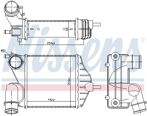 Interkoeler Nissens 96653