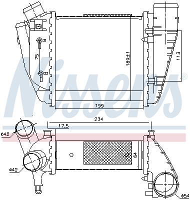 Nissens Interkoeler 96678
