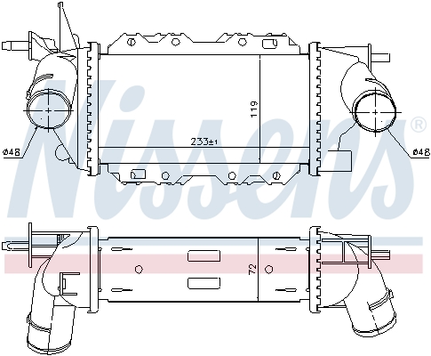Nissens Interkoeler 96772