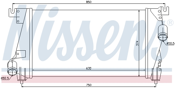 Interkoeler Nissens 96848