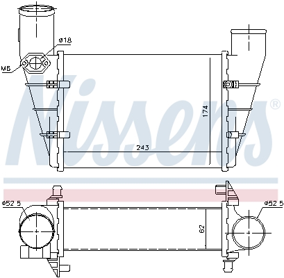 Nissens Interkoeler 96896