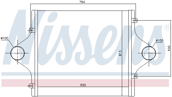 Interkoeler Nissens 96964