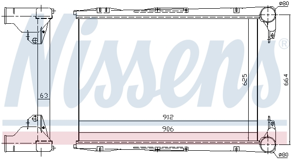 Interkoeler Nissens 96968