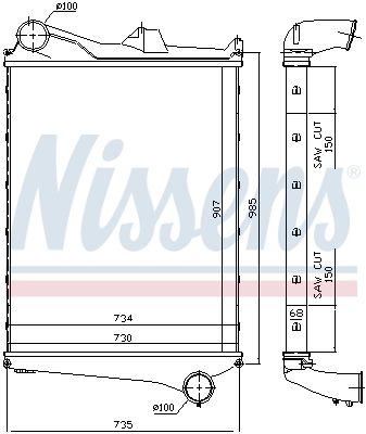 Interkoeler Nissens 97006