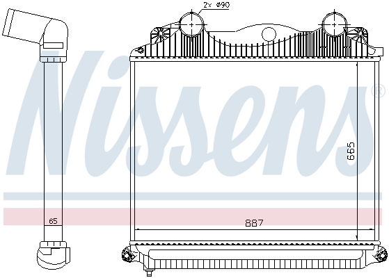 Interkoeler Nissens 97049