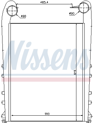 Interkoeler Nissens 97058