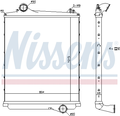 Interkoeler Nissens 97082