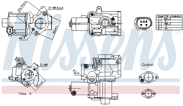 EGR-klep Nissens 98199