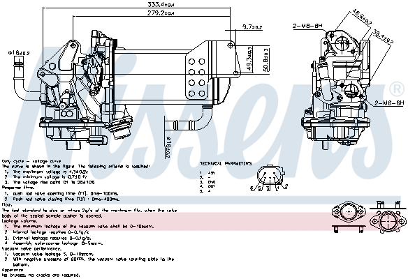 EGR-klep Nissens 98230