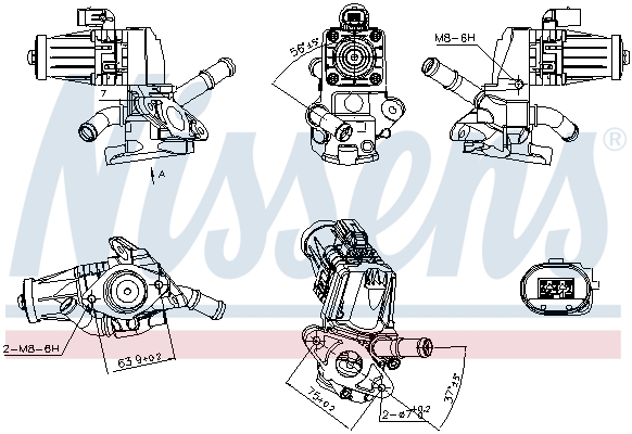 EGR-klep Nissens 98238