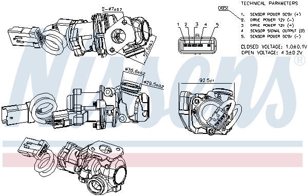 Nissens EGR-klep 98245