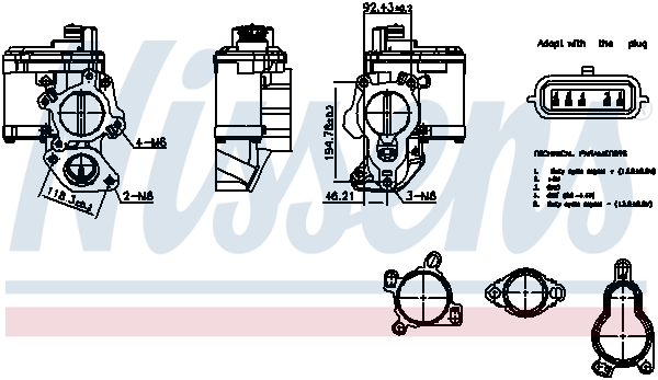 EGR-klep Nissens 98265