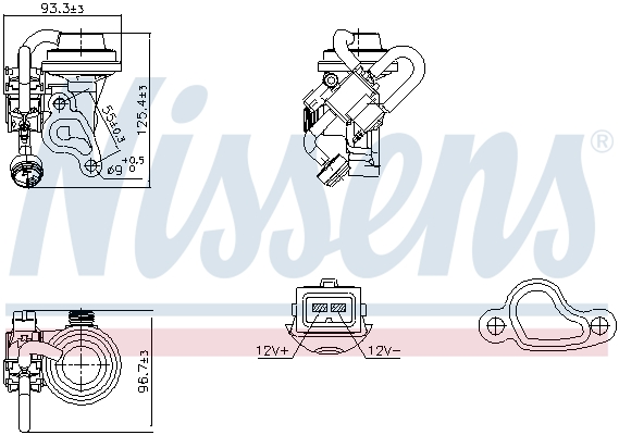 EGR-klep Nissens 98344