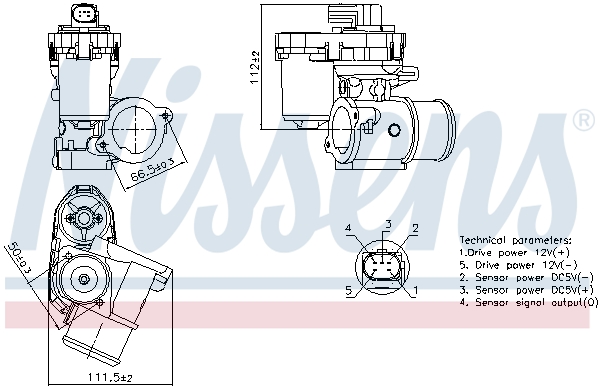 EGR-klep Nissens 98347