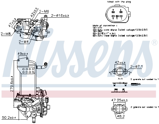 EGR-klep Nissens 98358