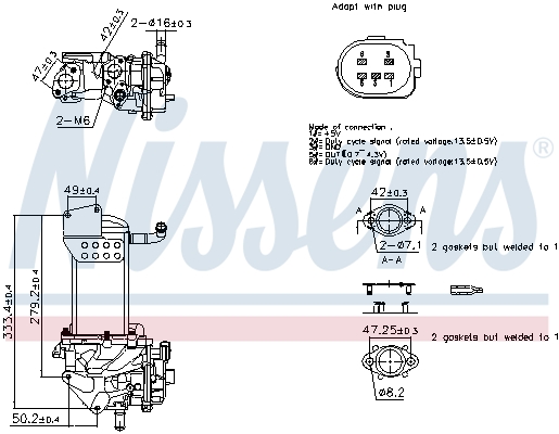 EGR-klep Nissens 98359