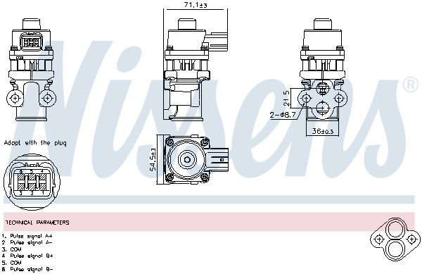 EGR-klep Nissens 98368