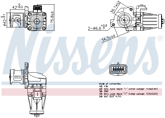 EGR-klep Nissens 98376