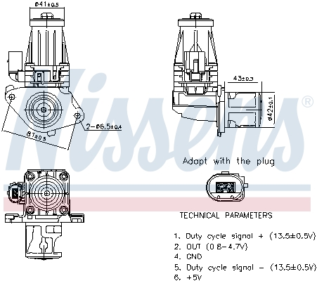 EGR-klep Nissens 98377