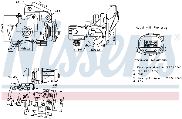 EGR-klep Nissens 98387