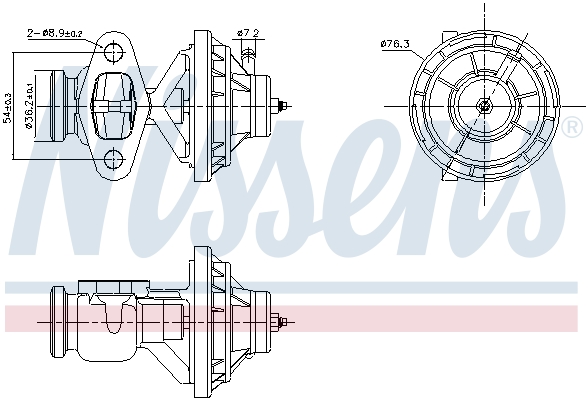 EGR-klep Nissens 98390