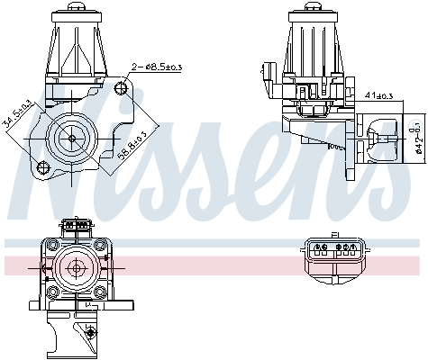 EGR-klep Nissens 98401