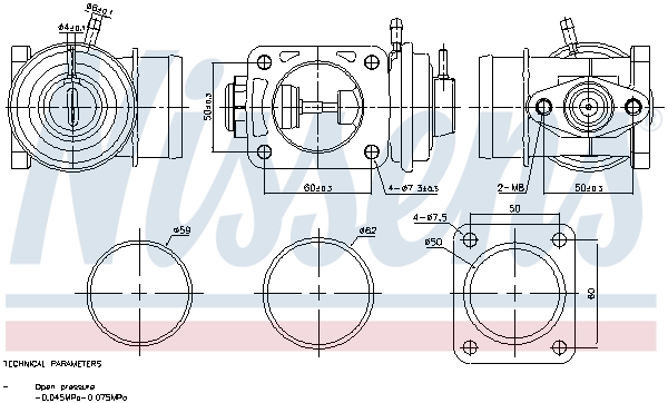 EGR-klep Nissens 98469