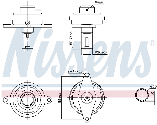 EGR-klep Nissens 98470