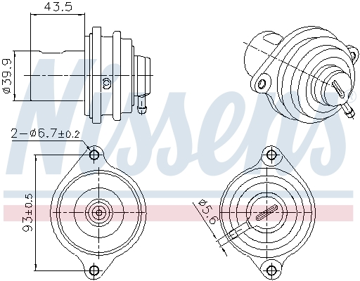 EGR-klep Nissens 98472