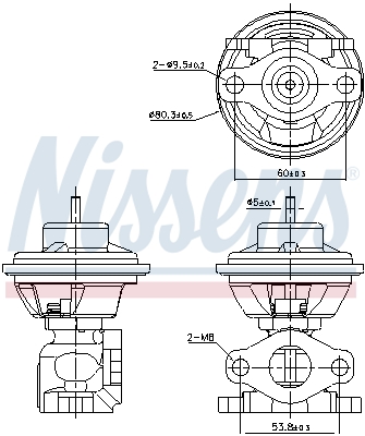 EGR-klep Nissens 98479