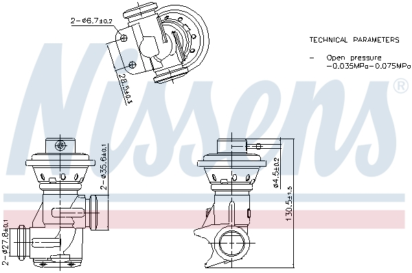 EGR-klep Nissens 98496