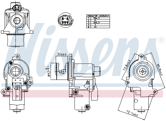 EGR-klep Nissens 98553