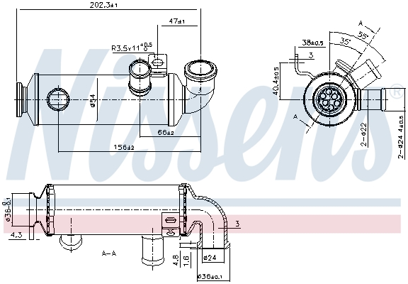 Nissens EGR koeler 989276