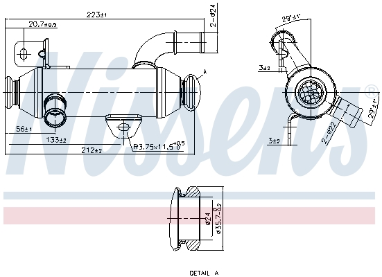 Nissens EGR koeler 989279