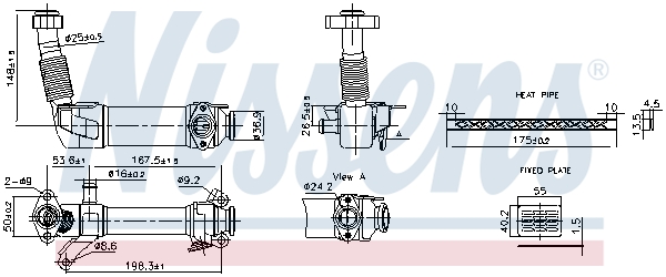 EGR koeler Nissens 989280