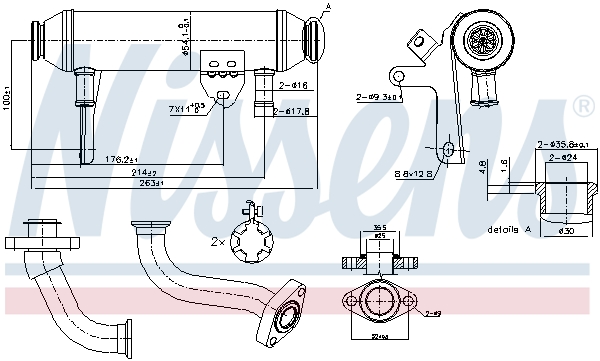 EGR koeler Nissens 989283