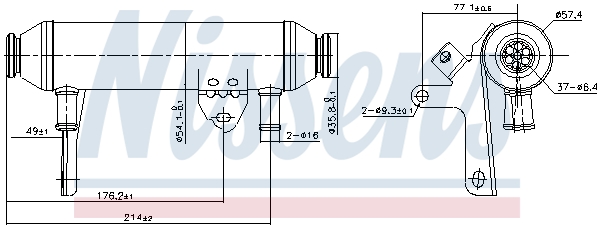 EGR koeler Nissens 989292