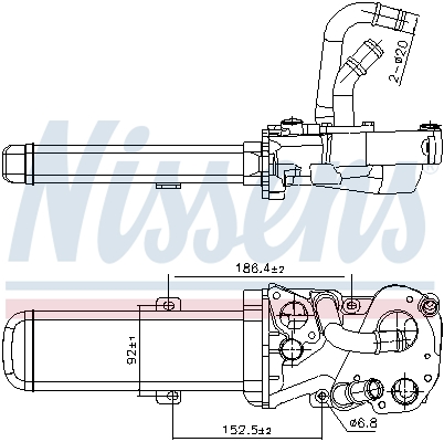 EGR koeler Nissens 989412