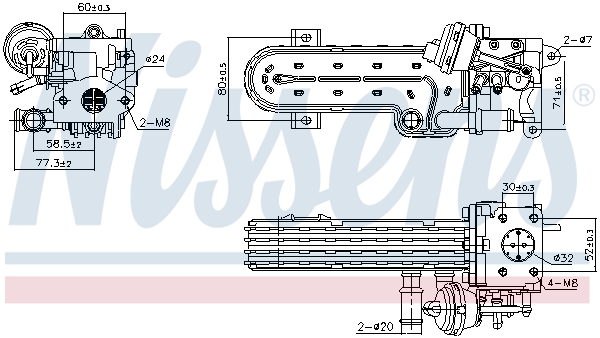 EGR koeler Nissens 989413