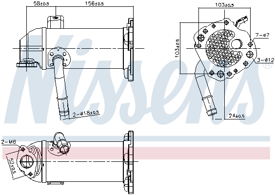 EGR koeler Nissens 989431