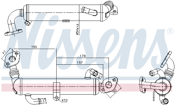 EGR koeler Nissens 989434