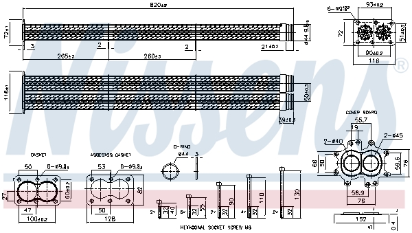 Koeler, uitlaatterugvoering Nissens 989459