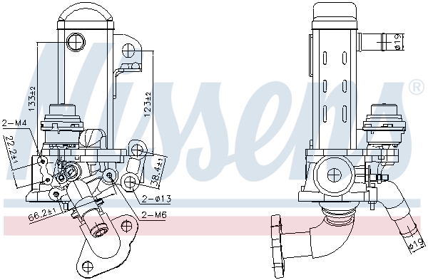 EGR koeler Nissens 989461